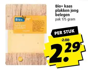 Boni Bio+ kaas plakken jong belegen aanbieding