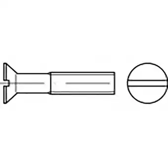 Conrad Toolcraft to-6867657 verzonken schroeven m3 12 mm sleuf iso 2009 rvs v2a a2 200 stuk(s) aanbieding