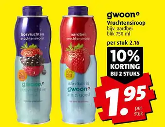 Boni Gwoon Vruchtensiroop aanbieding