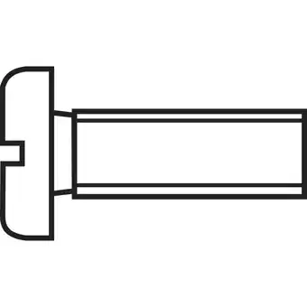 Conrad Toolcraft 839942 cilinderschroeven m3 25 mm sleuf din 84 iso 1207 kunststof, polyamide 10 stuk(s) aanbieding