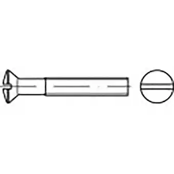 Conrad Toolcraft to-6862926 bolverzonken schroeven m4 12 mm sleuf din 964 rvs v2a a2 200 stuk(s) aanbieding