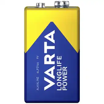 Conrad Varta longlife power 9v bli 2 9v batterij (blok) alkaline 580 mah 9 v 2 stuk(s) aanbieding