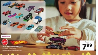 Lidl 5 hot wheels voertuigen aanbieding