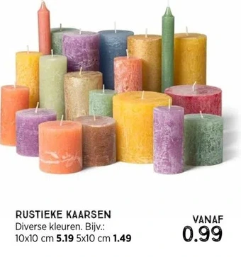 Xenos Rustieke kaarsen aanbieding