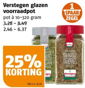 Poiesz Verstegen glazen voorraadpot aanbieding