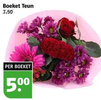 Poiesz Boeket Teun aanbieding