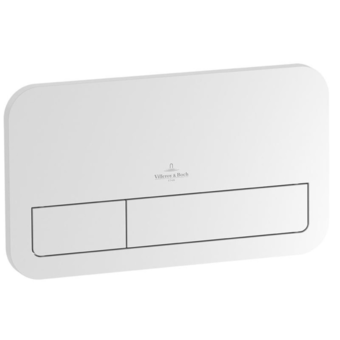 Sanitairwinkel.nl Villeroy & boch viconnect 2 knops bedieningsplaat wit tweedekans aanbieding