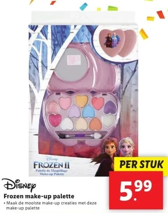 Lidl Frozen make-up palette aanbieding