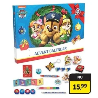 Boekenvoordeel Adventskalender paw patrol aanbieding