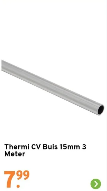 GAMMA Thermi CV Buis 15mm 3 Meter aanbieding