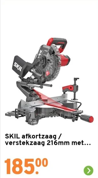 GAMMA SKIL afkortzaag / verstekzaag 216mm met. aanbieding