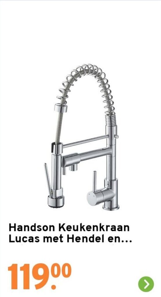 Handson Keukenkraan Lucas met Hendel aanbieding bij GAMMA