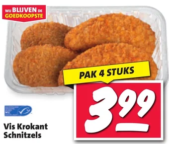 Nettorama Vis Krokant Schnitzels aanbieding