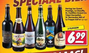 Nettorama Hertog Jan Grand Prestige, La Chouffe, St. Feuillien Grand Cru Tripel Karmeliet, St. Bernardus Abt of La Trappe Isid'or aanbieding