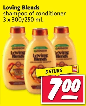 Nettorama Loving Blends shampoo of conditioner 3 x 300/250 ml. aanbieding