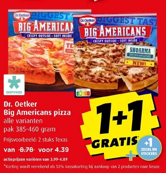 Boni Dr. Oetker Big Americans pizza aanbieding