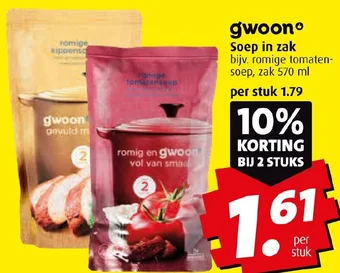 Boni gwoon Soep in zak aanbieding