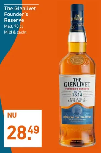 Gall & Gall The Glenlivet Founder's Reserve 70 cl aanbieding