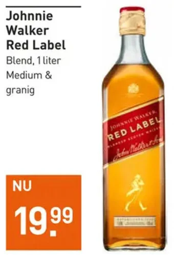 Gall & Gall Johnnie Walker Red Label Blend, 1 liter aanbieding