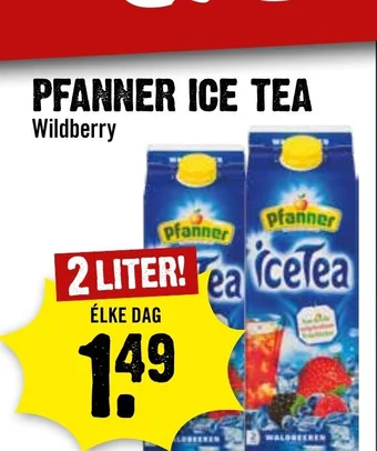 Dirck 3 PFANNER ICE TEA Wildberry aanbieding