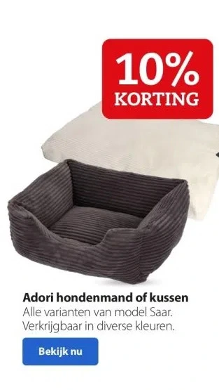 Boerenbond Adori hondenmand of kussen aanbieding