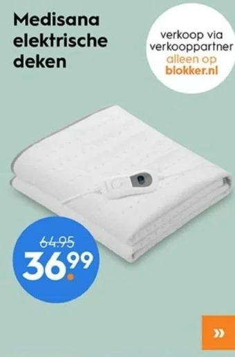 Blokker Medisana elektrische deken aanbieding