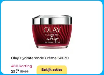 Plein.nl Olay Hydraterende Crème SPF30 aanbieding