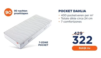 TotaalBED Pocket dahlia aanbieding