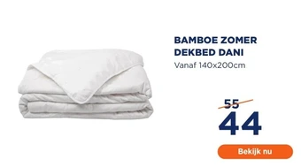 TotaalBED Bamboe zomer dekbed dani vanaf 140x200cm aanbieding