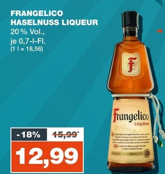 mein real DE FRANGELICO HASELNUSS LIQUEUR aanbieding