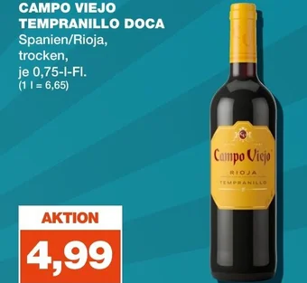 mein real DE CAMPO VIEJO TEMPRANILLO DOCA aanbieding