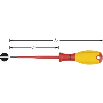 Conrad Hazet hazet vde platte schroevendraaier kopbreedte: 2.5 mm koplengte: 75 mm aanbieding