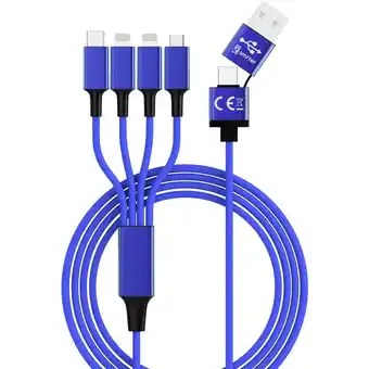 Conrad Smrter usb-laadkabel usb-a stekker, usb-c stekker, apple lightning stekker, apple lightning stekker, usb-micro-b stekker 1.20 aanbieding