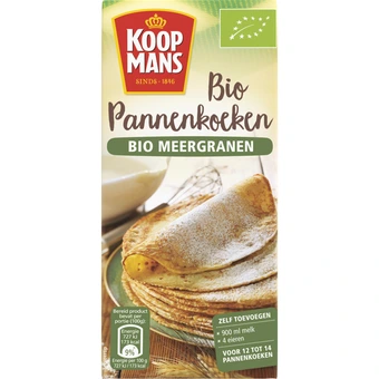 Dekamarkt Koopmans bio pannenkoekmix meergranen aanbieding