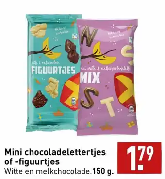 ALDI Mini chocoladelettertjes of -figuurtjes aanbieding