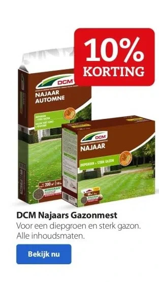 Boerenbond Dcm najaars gazonmest aanbieding