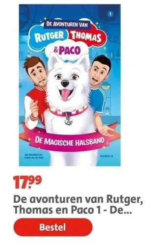 Bruna De avonturen van rutger, thomas en paco 1 - de magische halsband aanbieding