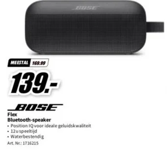 MediaMarkt BOSE Flex Bluetooth-speaker aanbieding