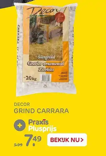 Praxis Decro Grind Carrara 20 kg aanbieding