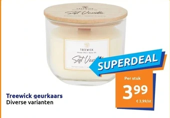 Action Treewick geurkaars aanbieding