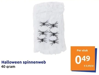 Action Halloween spinnenweb aanbieding