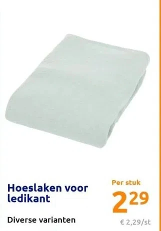 Action Hoeslaken voor ledikant aanbieding