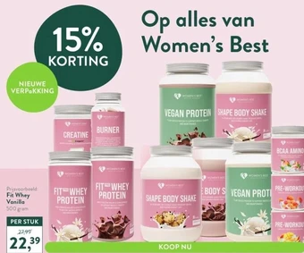 Holland & Barrett Prijsvoorbeeld: fit whey vanilla 500 gram aanbieding