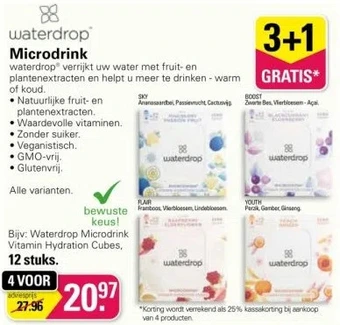 De Online Drogist Waterdrop microdrink aanbieding