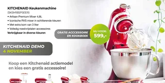 EP Beerepoot KITCHENAID Keukenmachine (5KSM185PSEER) aanbieding