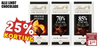 MCD Supermarkt Alle lindt chocolade aanbieding