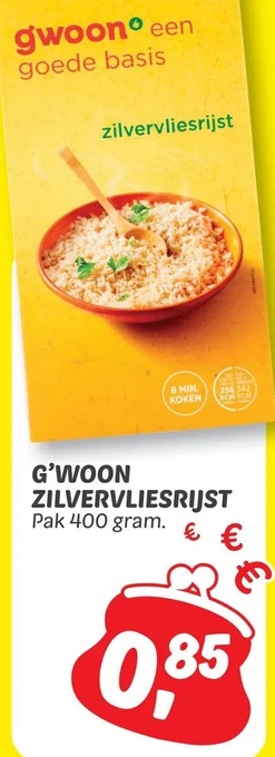 Dekamarkt G'woon zilvervliesrijst aanbieding