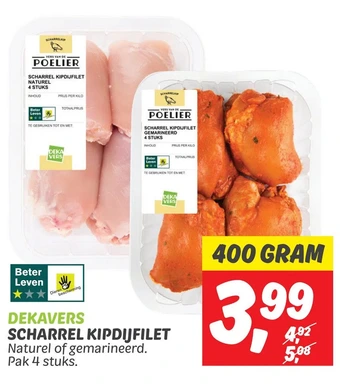Dekamarkt Dekavers scharrel kipdijfilet aanbieding