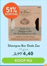 Holland & Barrett Shampoo bar dode zee aanbieding