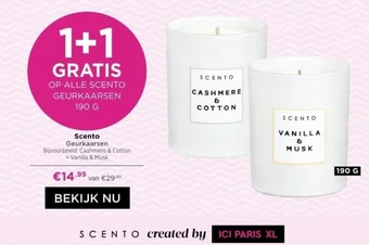 ICI Paris XL Scento Geurkaarsen aanbieding